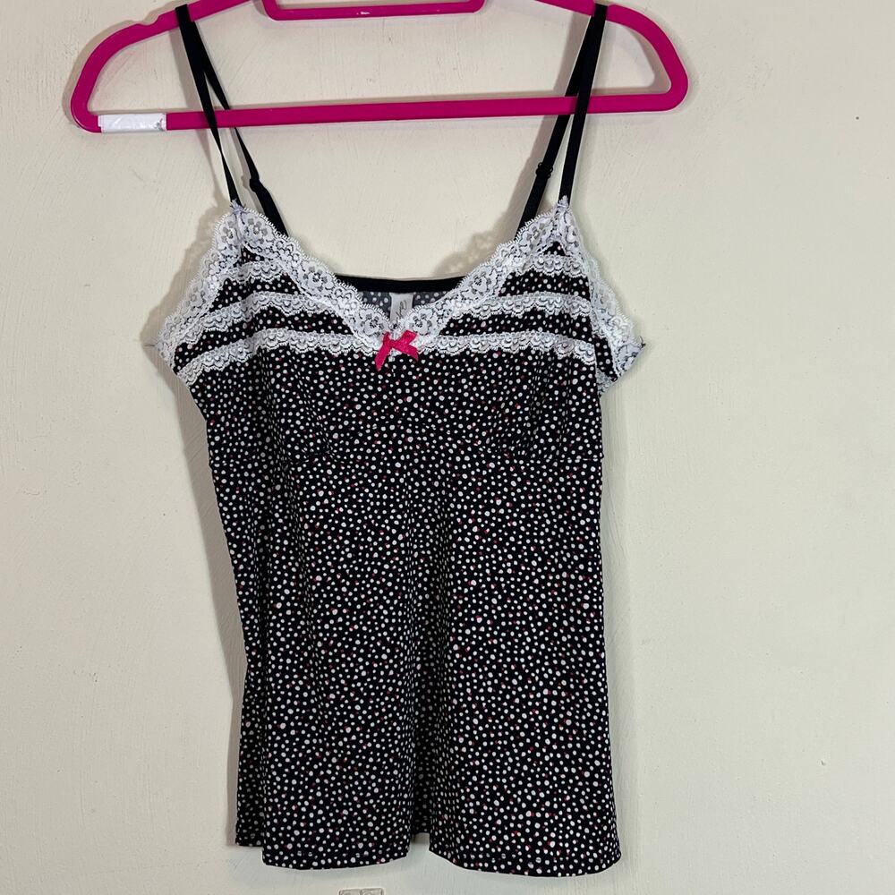 Marilyn Monroe Babydoll Top Y2K Lace Cami Size Large Cutegoth Softgoth Coquette